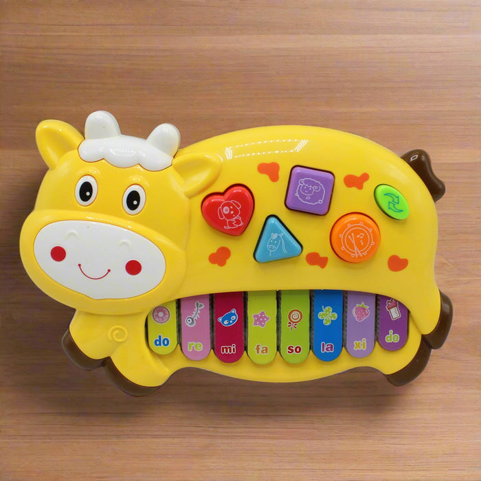 Cow Shape Piano with Light & Sound