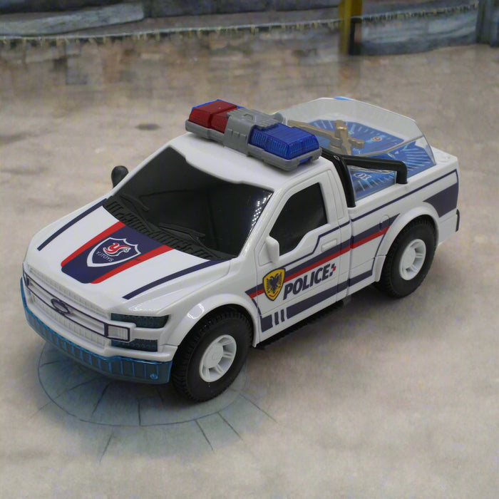2 in 1 Police Clock Car with Light & Sound