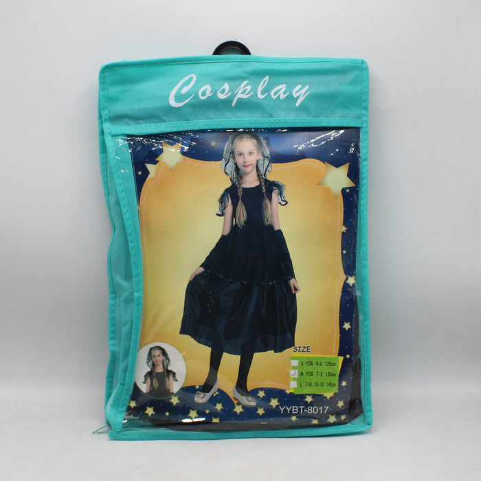Bride Black Halloween Costume for Girl