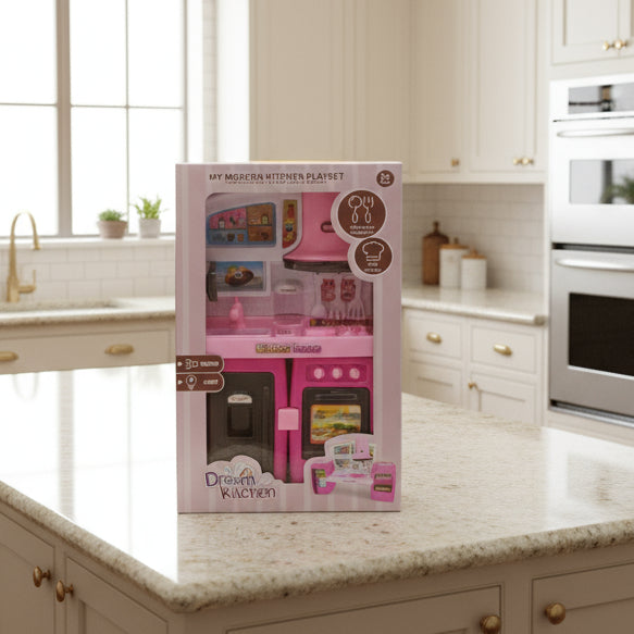 Modern Kitchen Play Set with Light & Sound