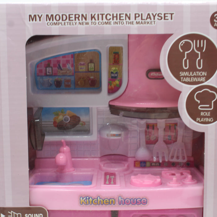 Modern Kitchen Play Set with Light & Sound