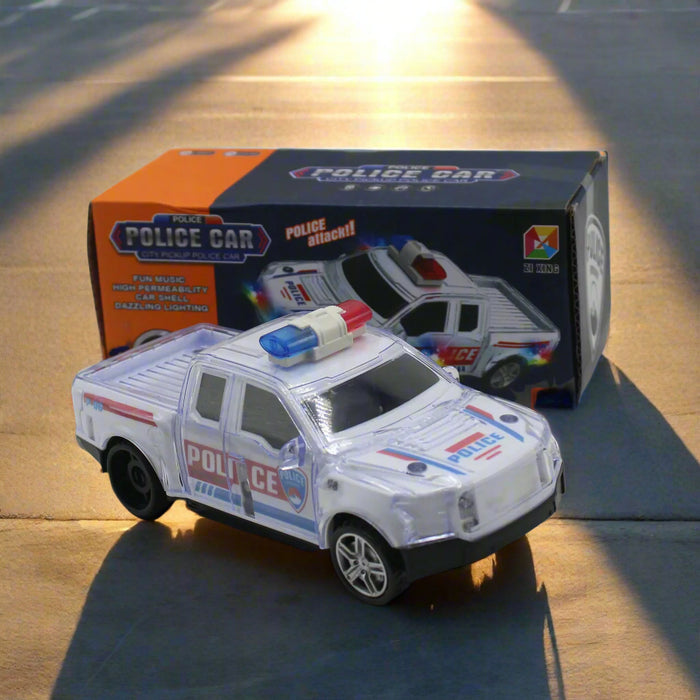 Police Attack Car with Light & Music
