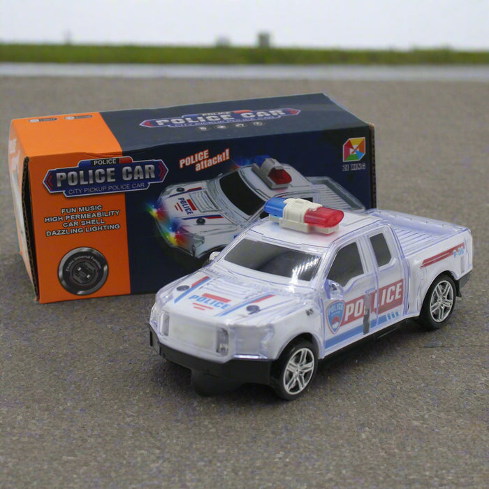 Police Attack Car with Light & Music