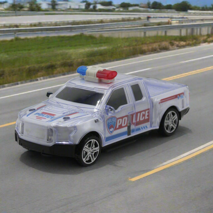 Police Attack Car with Light & Music