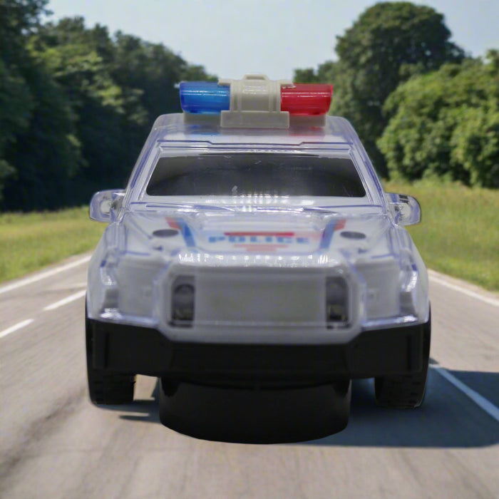 Police Attack Car with Light & Music