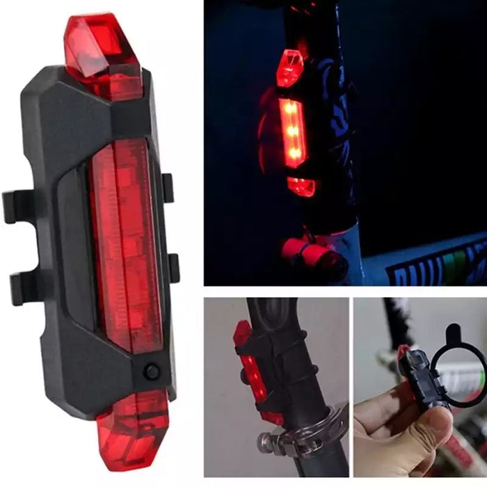 1 Piece Portable Bicycle Tail Light Red