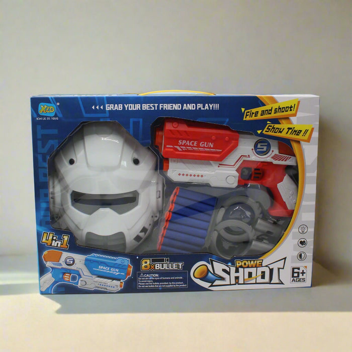 4 in 1 Shooting Space Gun with Space Mask