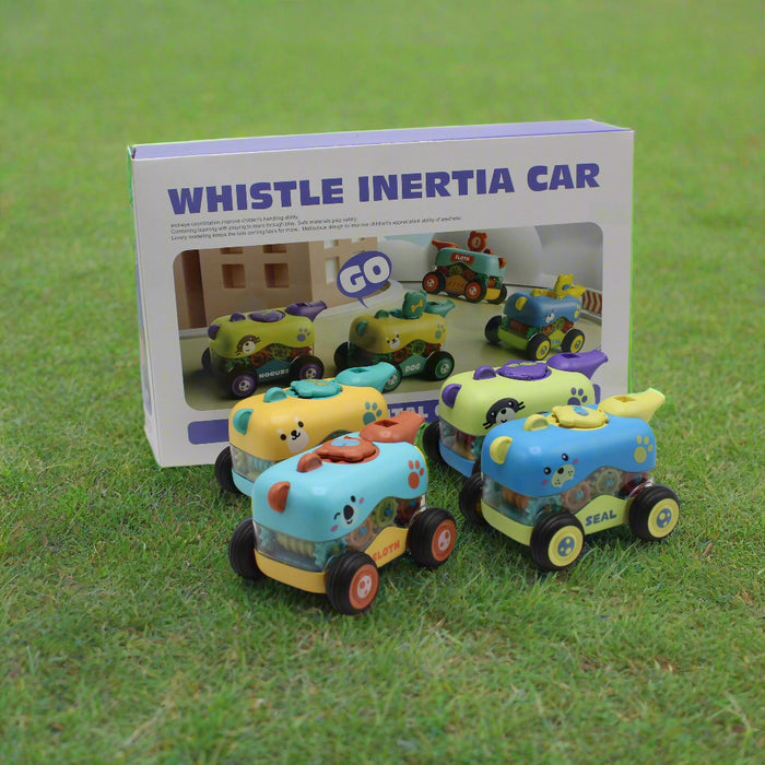 Animal Theme Gear Cars Pack of 4 Pieces