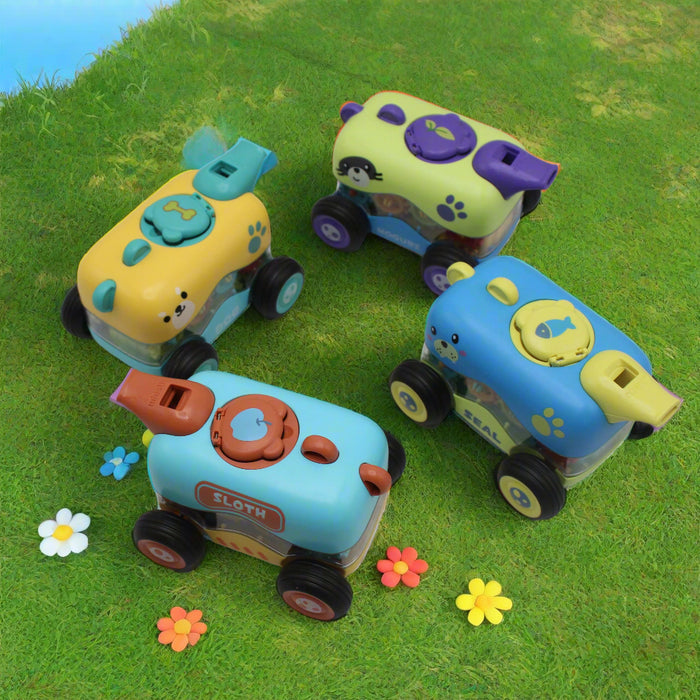 Animal Theme Gear Cars Pack of 4 Pieces