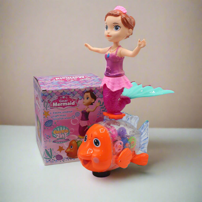 Electric 2 in 1 Gear Mermaid with Light & Sound