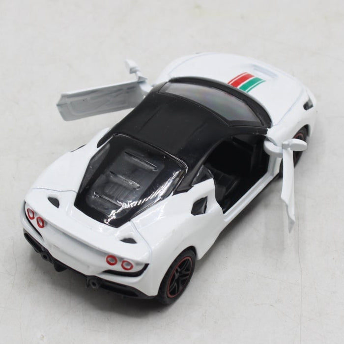 Metal Body White Pull Back Car
