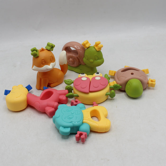 Animal Shapes Cute Baby Rattles