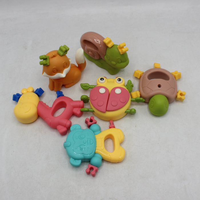 Animal Shapes Cute Baby Rattles