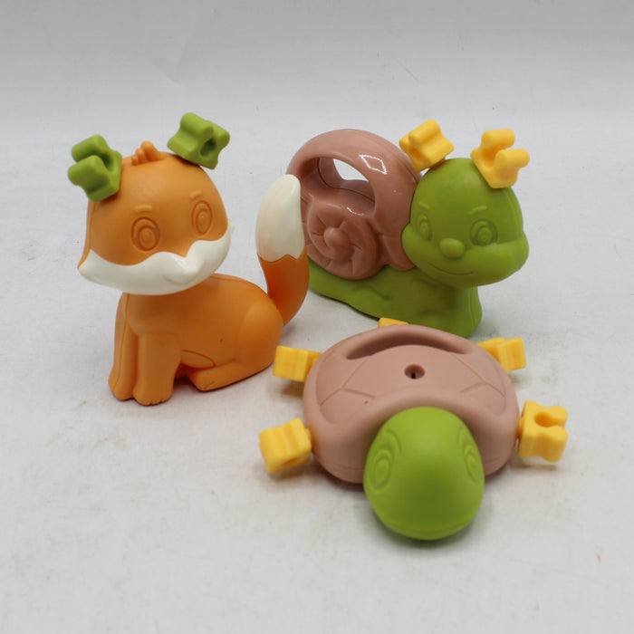 Animal Shapes Cute Baby Rattles