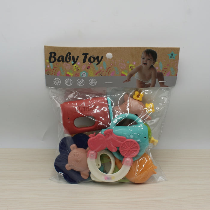 Different Shapes Baby Rattles Pack of 9