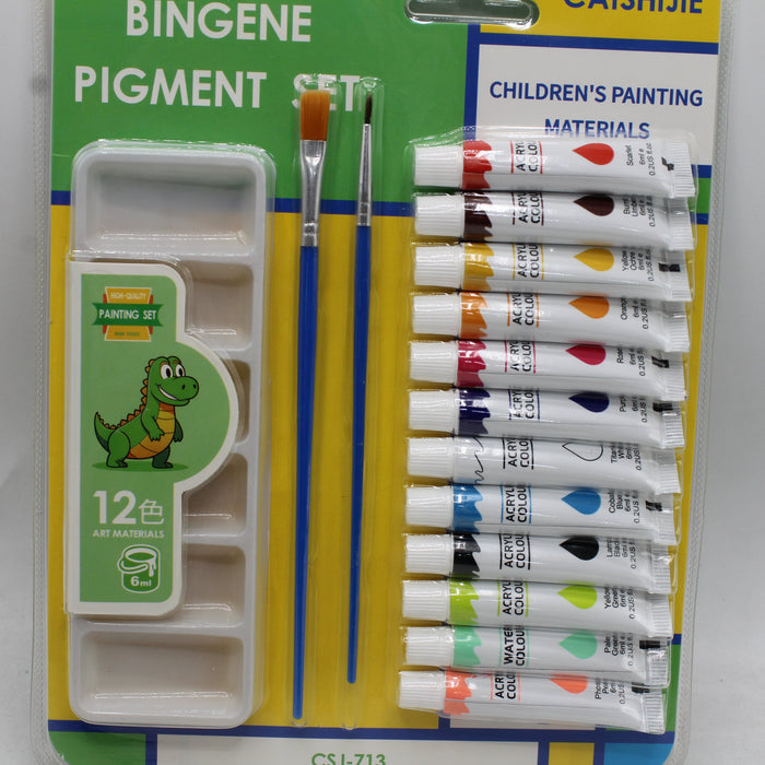 Dinosaur Theme 12 Shades Water Colors