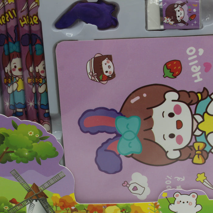 Happy Girl Theme Stationary Set