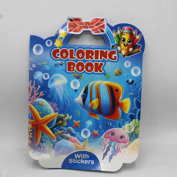 Sea Animals Theme Coloring Book