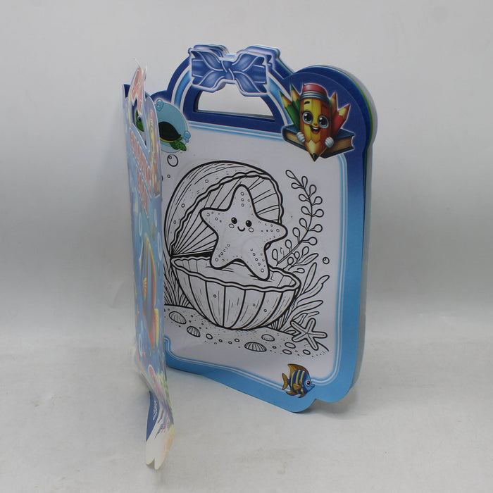 Sea Animals Theme Coloring Book