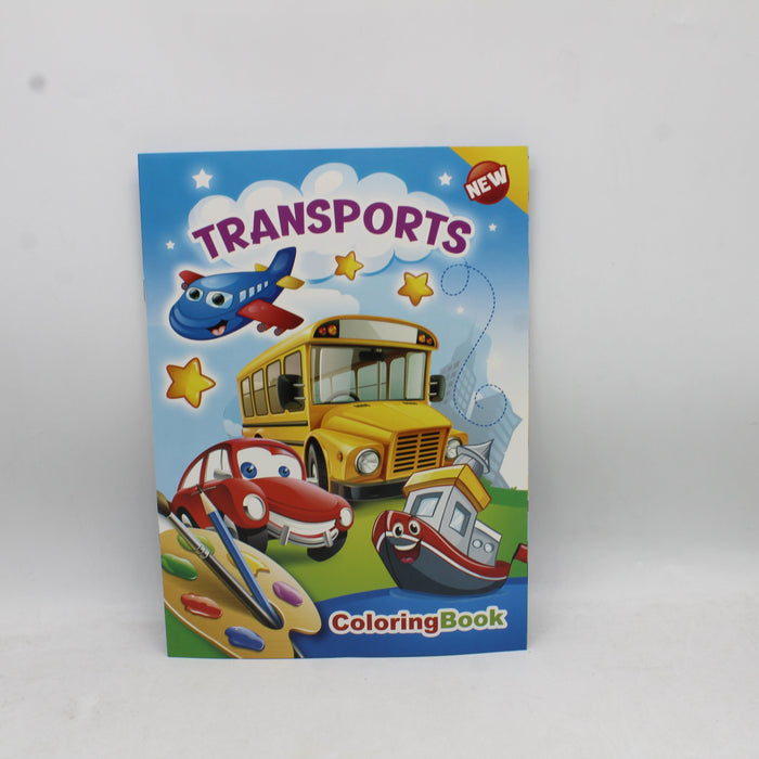Kids Transport Coloring Book