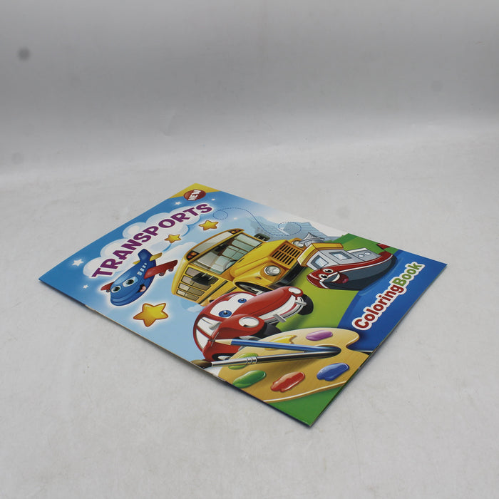 Kids Transport Coloring Book