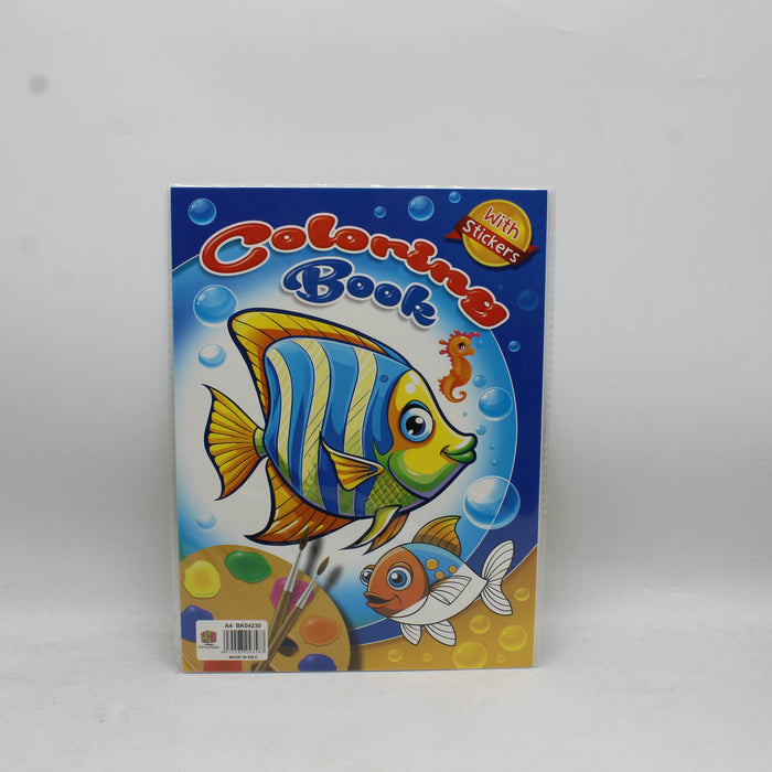 Coloring Book with Stickers