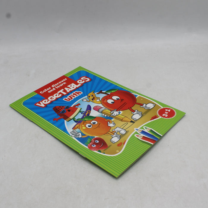 Vegetables Color Drawing Book