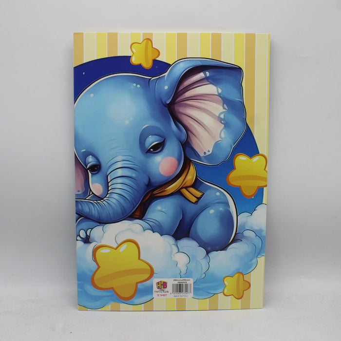 Elephant Theme Painting Sketch Book