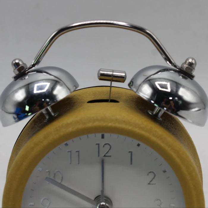 Steel Twin Alarm Clock