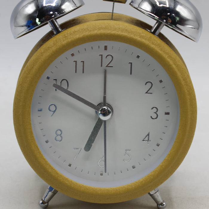 Steel Twin Alarm Clock