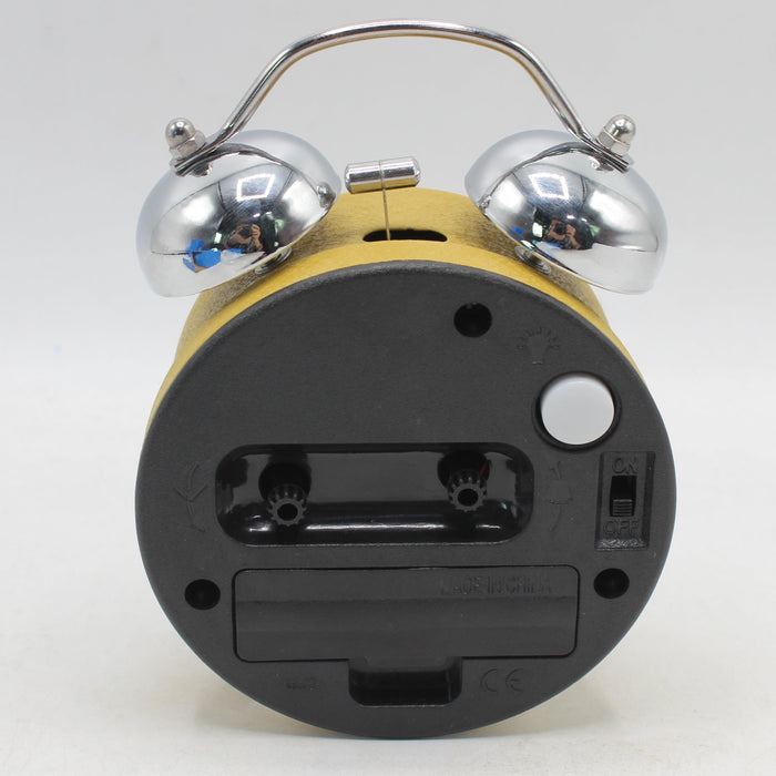 Steel Twin Alarm Clock