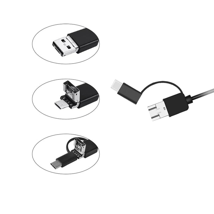 3 in 1 Type-c Android 6 LEDS USB Endoscope