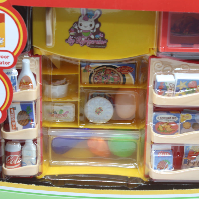 Mini 2 in 1 Fast Food + Refrigerator Set