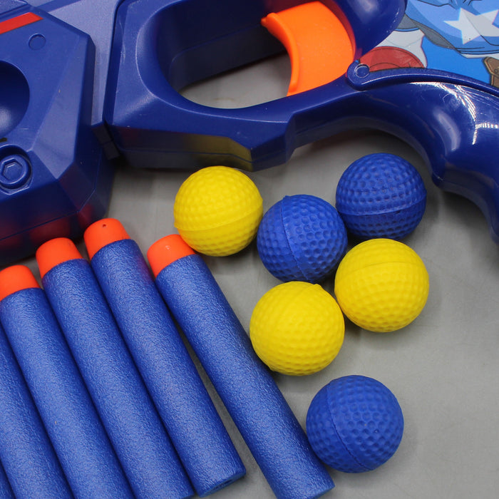 Captain America Soft Shoot Bullet Gun