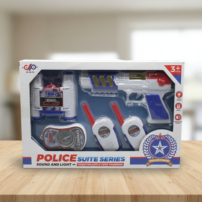 Police Force Gun Set with Walkie Talkie