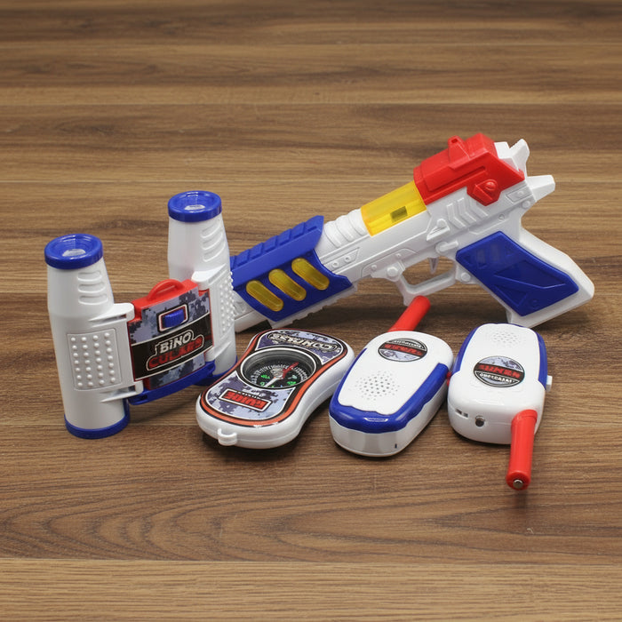 Police Force Gun Set with Walkie Talkie