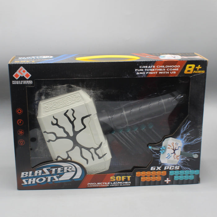 Thor Hammer Soft Bullet Blaster Shots Launcher