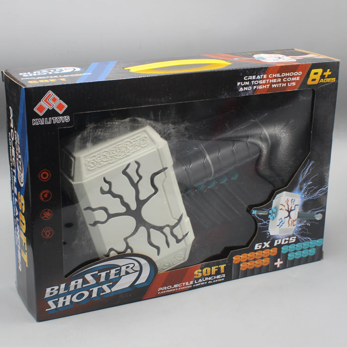 Thor Hammer Soft Bullet Blaster Shots Launcher