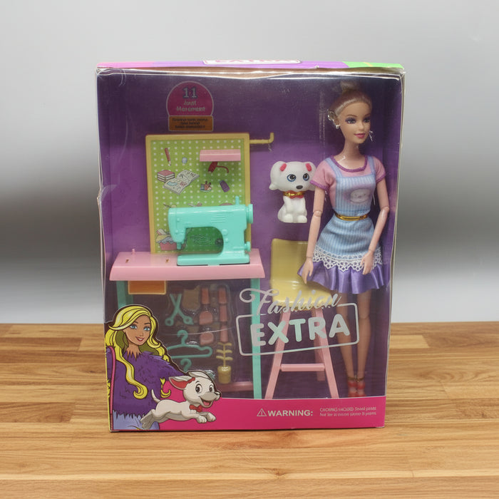 Fashion Doll with Sewing Machine Accessory