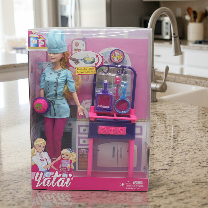 Chef Doll with Kitchen Accessory