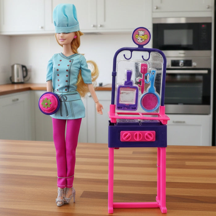 Chef Doll with Kitchen Accessory