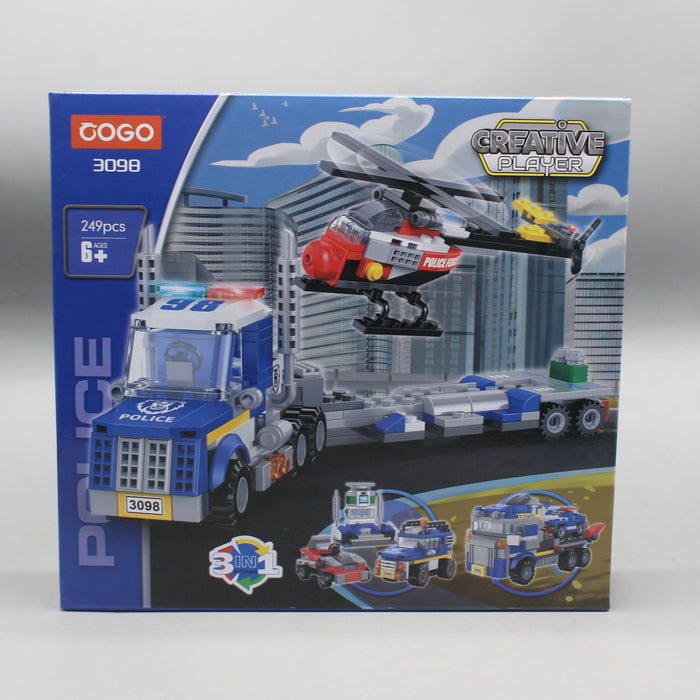 3 in 1 Police Building Bricks Blocks