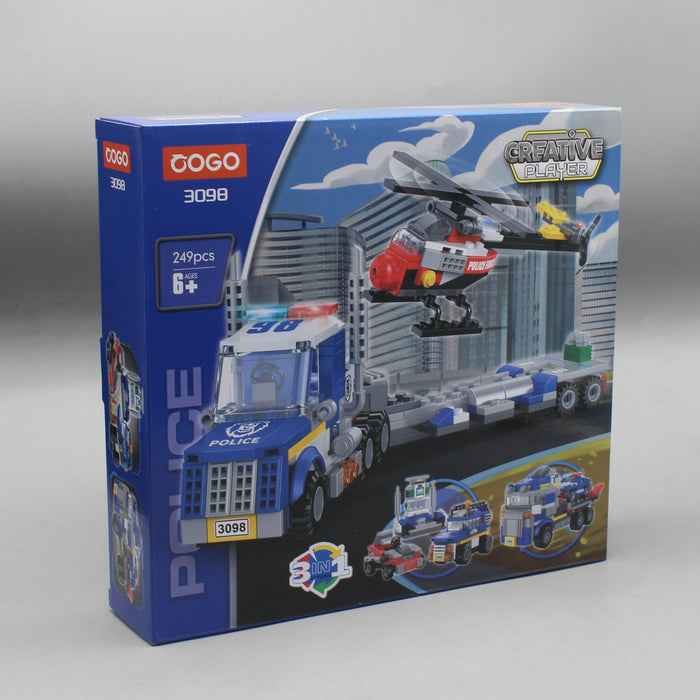 3 in 1 Police Building Bricks Blocks