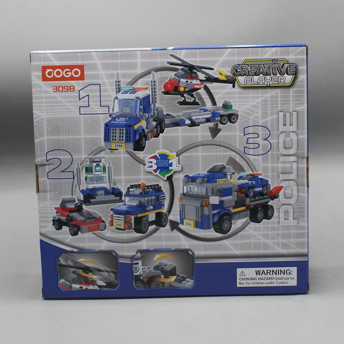 3 in 1 Police Building Bricks Blocks