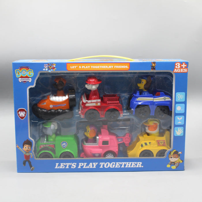 Paw Patrol Friction Vehicles Pack of 6