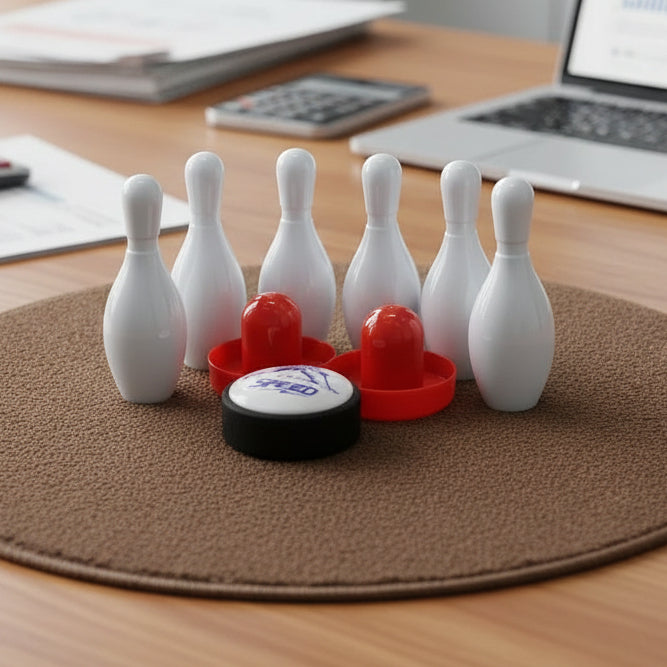 Bowling-Ice Hockey Game