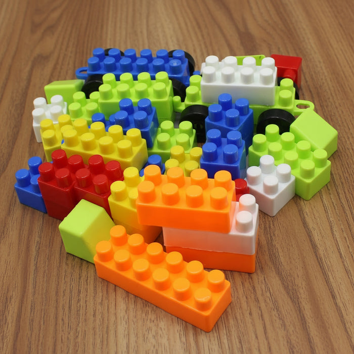 Colorful Building Blocks Bucket 55 Pieces