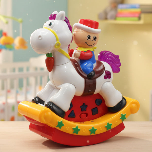 Electrical Swinging Horse with Light and Sound