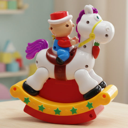 Electrical Swinging Horse with Light and Sound