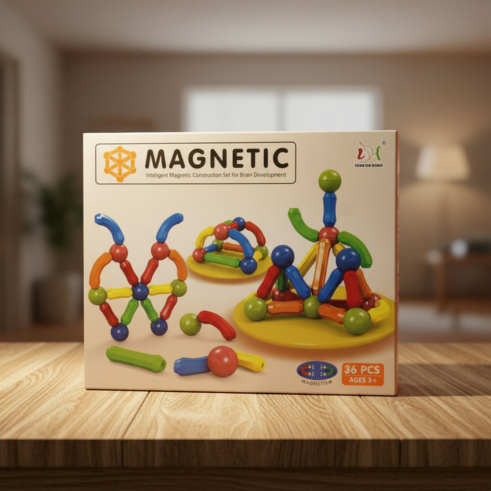 Magnetic Building Blocks Set of 36 Pieces